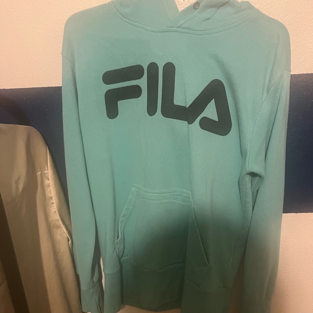 Fila Aqua Hoodie with Black Logo